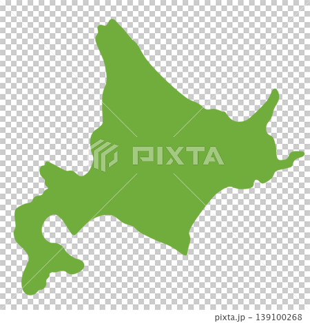 北海道の形 139100268