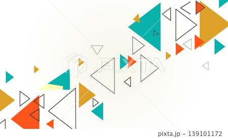Abstract geometric pattern with colorful triangles design element abstract 139101172