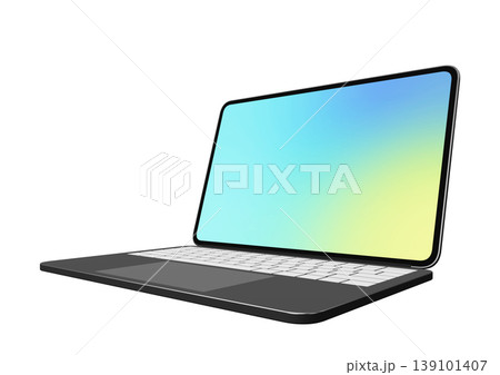 ノートパソコンの画面にグラデーション ノートパソコンの画面にグラデーション 139101407