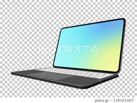 Gradient on laptop screen Gradient on laptop screen 139101407