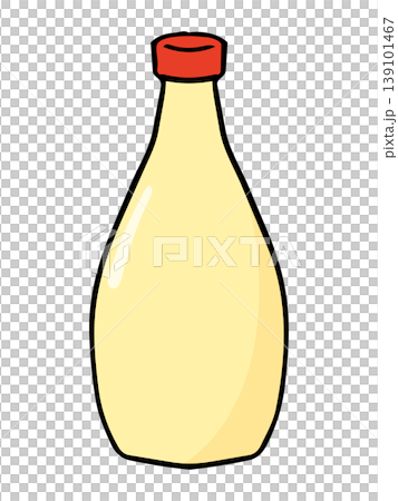 マヨネーズチューブのシンプルな手描きイラスト マヨネーズチューブのシンプルな手描きイラスト 139101467