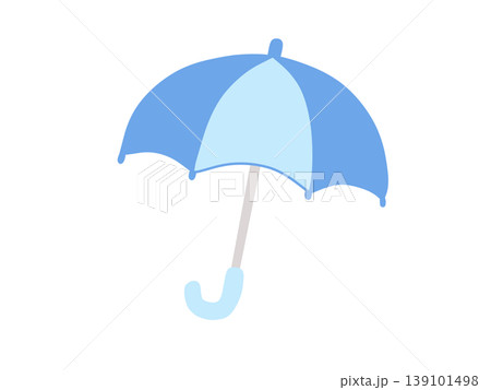かわいい青い傘のイラスト かわいい青い傘のイラスト 139101498