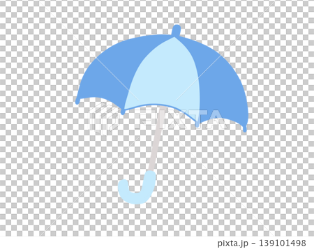 かわいい青い傘のイラスト かわいい青い傘のイラスト 139101498