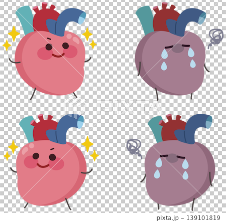 Heart character illustration Heart character illustration 139101819