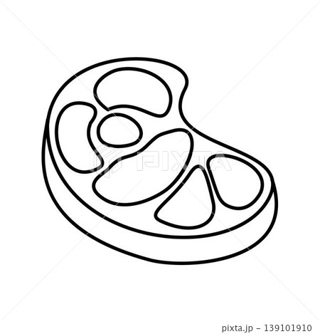 steak meat icon outline illustration steak meat icon outline illustration 139101910