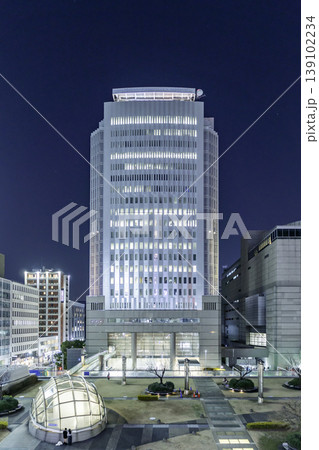 名古屋市街夜景 NHK名古屋放送センタービル 愛知県芸術劇場 愛知県名古屋市 名古屋市街夜景 NHK名古屋放送センタービル 愛知県芸術劇場 愛知県名古屋市 139102234