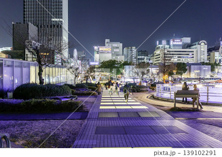 名古屋市街　オアシス21　記憶の路　愛知芸術文化センター　愛知県名古屋市 139102291