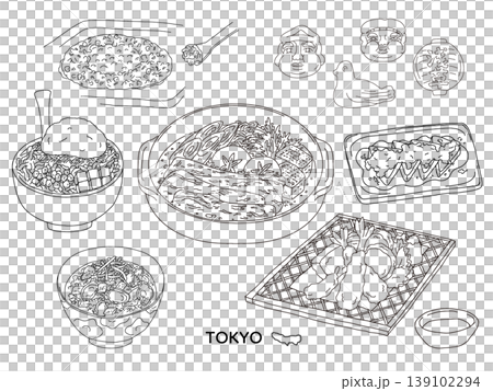 東京的各種日本料理|天婦羅、味噌炸豬排、餃子、文字燒、蓋飯 東京的各種日本料理|天婦羅、味噌炸豬排、餃子、文字燒、蓋飯 139102294