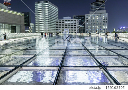 名古屋市街夜景 オアシス21 水の宇宙船 愛知県名古屋市 名古屋市街夜景 オアシス21 水の宇宙船 愛知県名古屋市 139102305