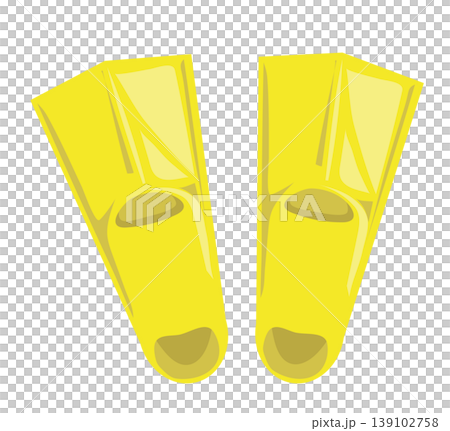 Simple and cute illustration of fins 139102758