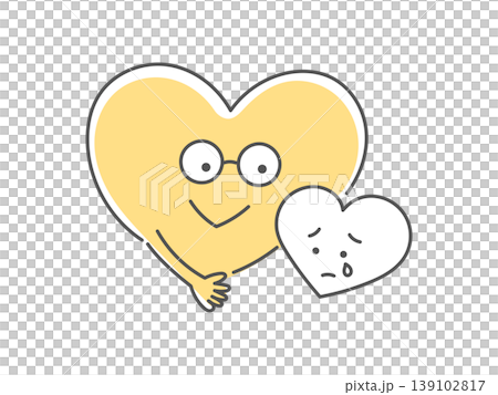 A monochrome illustration of a heart character representing closeness. A monochrome illustration of a heart character representing closeness. 139102817