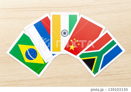 BRICsの国旗カード BRICsの国旗カード 139103130