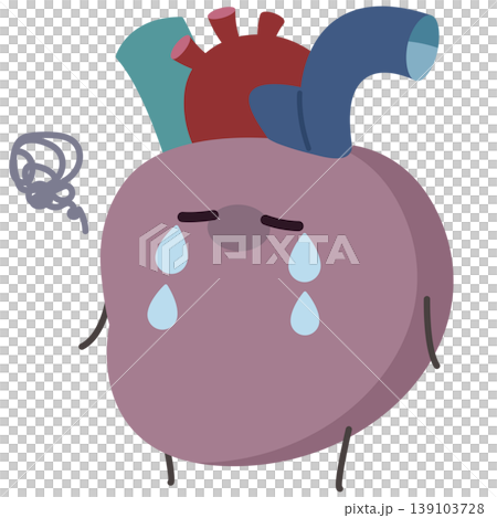 Unhealthy heart (left-facing) 139103728