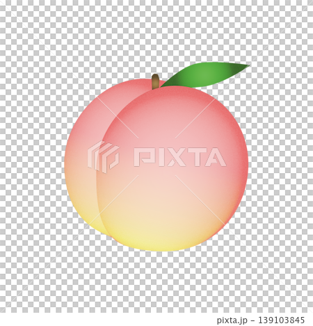 Peach noise gradient illustration. Simple and gentle fruit material. 139103845
