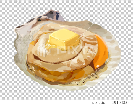 帆立の殻焼き（バターのせ） 139103883