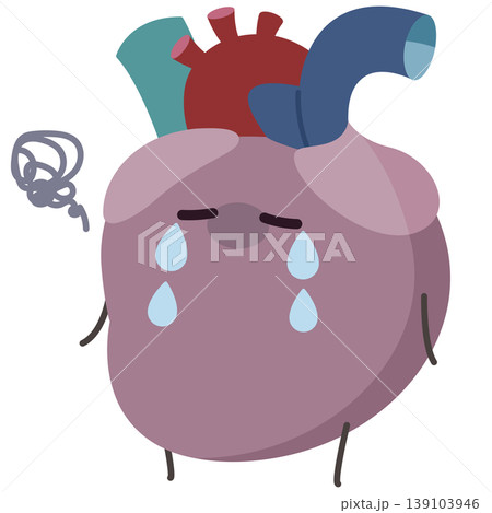 不健康な心臓-右心耳（左向き） 139103946