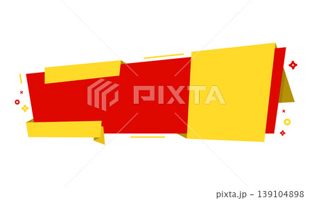 Colorful abstract sale banner. colorful origami sale banner. Colorful abstract sale banner with origami paper style and geometric elements Colorful abstract sale banner. colorful origami sale banner. Colorful abstract sale banner with origami paper style and geometric elements 139104898