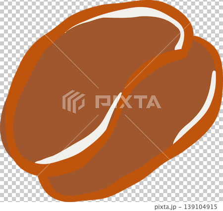 Hand Drawn ACoffee Bean Whimsical Illustration Hand Drawn ACoffee Bean Whimsical Illustration 139104915