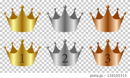 Crown icon set 139105315