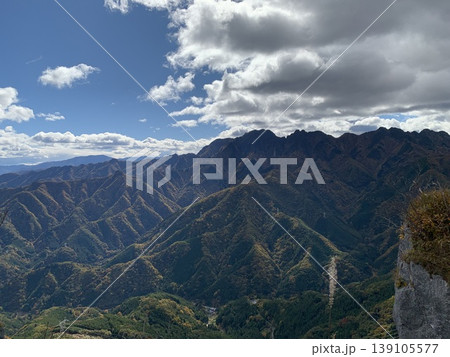 地蔵岳から見る雲湧く甲斐山 地蔵岳から見る雲湧く甲斐山 139105577