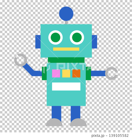 Cute robot character Cute robot character 139105582