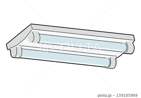 直管型LED蛍光灯が天井に設置された状態 直管型LED蛍光灯が天井に設置された状態 139105909