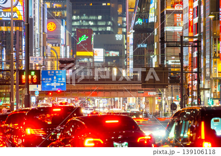 東京・東銀座夜景 東京・東銀座夜景 139106118
