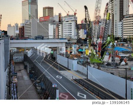 高輪ゲートウェイ 建設中 2022年11月 高輪ゲートウェイ 建設中 2022年11月 139106145
