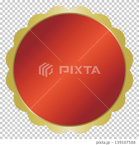 A simple red and gold medal (Flower #3) A simple red and gold medal (Flower #3) 139107588