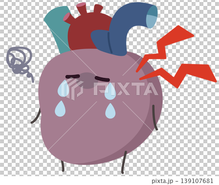 "Heart problems" illustration 139107681