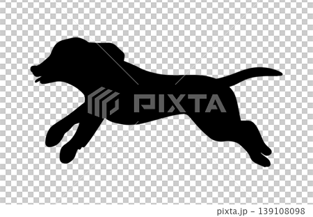會跑的臘腸犬的剪影 會跑的臘腸犬的剪影 139108098