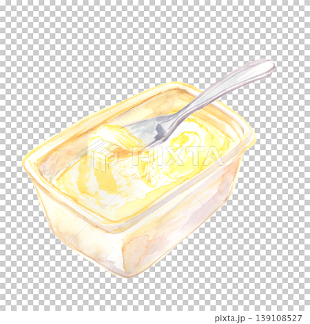 マーガリンの水彩イラスト マーガリンの水彩イラスト 139108527