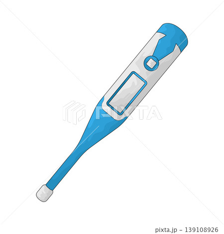 Illustration of Digital Thermometer 139108926