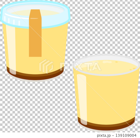 Pudding in a plastic cup Pudding in a plastic cup 139109004