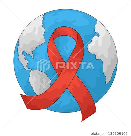 Illustration of World AIDS Day Illustration of World AIDS Day 139109105