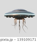 unidentified flying object isolated on white background 139109171