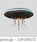unidentified flying object isolated on white background 139109172