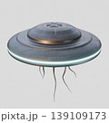 unidentified flying object isolated on white background 139109173