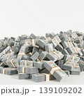 large amount of American banknotes 139109202