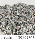 large amount of American banknotes 139109203