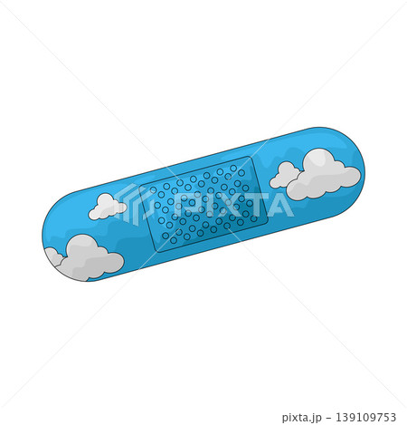Illustration of Adhesive Patch Illustration of Adhesive Patch 139109753