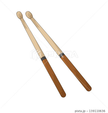 Illustration of Drumsticks 139110636