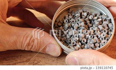 new lead bullets for air guns in a tin container new lead bullets for air guns in a tin container 139110745