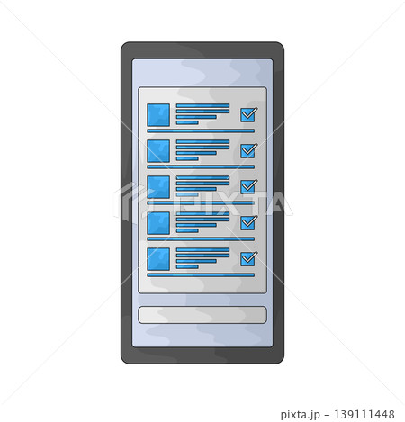 Illustration of Shopping List Illustration of Shopping List 139111448