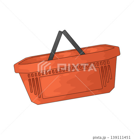 Illustration of Shopping Basket Illustration of Shopping Basket 139111451