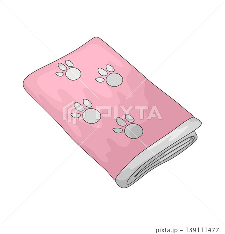 Illustration of Pet Towel Illustration of Pet Towel 139111477