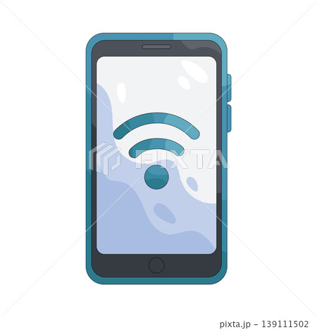 Illustration of wifi signal Illustration of wifi signal 139111502