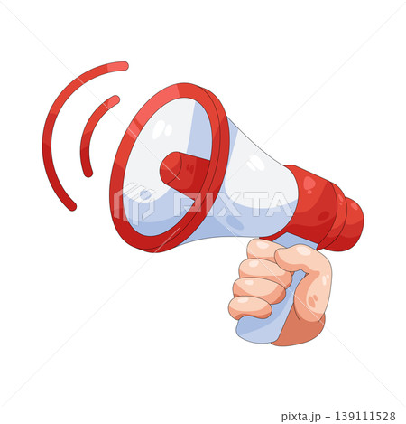 Illustration of megaphone Illustration of megaphone 139111528