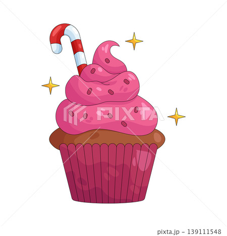 Illustration of cupcake Illustration of cupcake 139111548