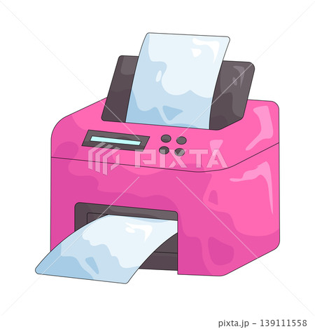 Illustration of printer  139111558